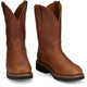 Justin Men's Lafayette 11" Soft Toe Waterproof Pull On Slip Resistant Work Boot - Cinnamon Brown - HL4226 - Overlook Boots