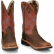 Justin Men's Dalhart 12" Waterproof Slip Resistant Work Boot - Caramel Brown - SE4216 - Overlook Boots