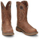 Justin Men's Rush 11" Nano Composite Toe Waterproof Slip Resistant Work Boot - Barley Brown - SE4334 - Overlook Boots
