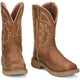 Justin Men's Rush 11" Steel Toe Waterproof Slip Resistant Work Boot - Tan - SE4340 - Overlook Boots