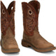 Justin Men's Rush 11" Composite Toe Waterproof Slip Resistant Work Boot - Peanut Tan - SE4341 - Overlook Boots