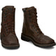 Justin Men's Driller 8" Composite Toe Waterproof Lace Up Work Boot - Aged Brown - SE462 - Overlook Boots