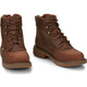 Justin Men's Rush 6" Nano Composite Toe Waterproof Slip Resistant Work Boot - Barley Brown - SE466 - Overlook Boots