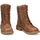 Justin Men's Rush 8" Waterproof Lace Up Slip Resistant Work Boot - Barley Brown - SE467 - Overlook Boots