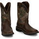 Justin Trekker Bota Vaquera de Trabajo para Hombre, 11 Pulgadas, Impermeable - Realtree - SE4676 - Imagen 4