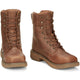 Justin Men's Rush 8" Nano Composite Toe Waterproof Lace Up Work Boot - Barley Brown - SE468 - Overlook Boots