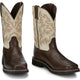 Justin Men's Driller 11" Square Toe Slip Resistant Work Boot - Copper - SE4683 - Overlook Boots