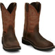 Justin Men's Switch 11" Composite Toe Slip Resistant Work Boot - Brown - SE4812 - Overlook Boots
