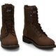 Justin Men's Drywall 8" Waterproof Lace Up Work Boot - Aged Brown - SE960 - Overlook Boots