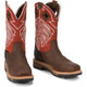 Justin Men's RoughNeck 12" Steel Toe Waterproof Work Boot - Walnut Brown - WK2115 - Overlook Boots
