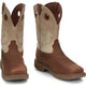 Justin Men's Rush 11" Composite Toe Waterproof Slip Resistant Work Boot - Rust Tan - WK4338 - Overlook Boots