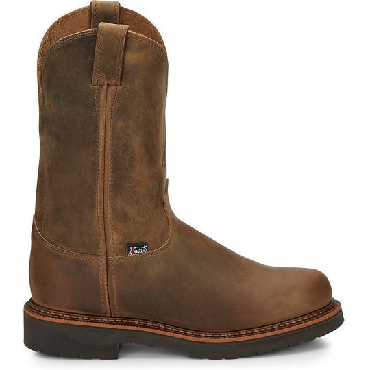 Justin Men's Blueprint 11” Slip Resistant Work Boot - Tan Gaucho - 4440 6 / Medium / Tan - Overlook Boots