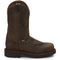 Justin Men's Balusters 11" Steel Toe Slip Resistant Work Boot - Bay Gaucho Brown - 4445 6 / Medium / Brown - Overlook Boots