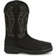 Justin Men's Nitread 11" Composite Toe Waterproof Slip Resistant Pull On Work Boot - Black - CR3208 - Overlook Boots