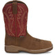 Justin Men's Nitread 11" Comp Toe Waterproof Pull On Work Boot- Brown- CR3209 7 / Medium / Brown - Overlook Boots