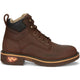 Justin Men's Resistor 6" Waterproof Lace Up Slip Resistant Western Work Boot - Hickory Brown - CR401 - Overlook Boots