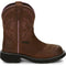 Justin Women's Wanette 8" Steel Toe Waterproof Slip Resistant Work Boot - Aged Bark Brown - GY9980 5 / Narrow / Brown - Overlook Boots