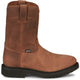 Justin Men's Round Up 10" Round Toe Slip Resistant Western Work Boot - Aged Bark Brown - OW4760 - Overlook Boots