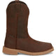 Justin Men's Buster 11" Steel Square Toe Waterproof Slip Resistant Work Boot - Pecan Brown - SE3101 8 / Medium / Brown - Overlook Boots