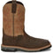 Justin Men's Bolt 11" Composite Toe Waterproof Slip Resistant Work Boot - Buff Brown - SE4103 8 / Medium / Brown - Overlook Boots