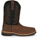 Justin Men's Bolt 11" Square Toe Western Work Boot - Brown - SE4112 8 / Medium / Brown - Overlook Boots