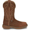 Justin Women's Rush 11" Nano Composite Toe Waterproof Slip Resistant Work Boot - Rustic Tan - SE4352 6 / Narrow / Tan - Overlook Boots