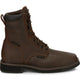Justin Men's Driller 8" Composite Toe Waterproof Lace Up Work Boot - Aged Brown - SE462 7 / Medium / Brown - Overlook Boots