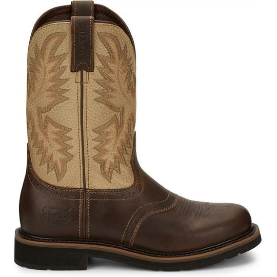 Justin Men's Superintendent 11" Slip Resistant Work Boot - Golden Brown - SE4660 7 / Medium / Brown - Overlook Boots