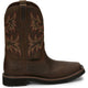 Justin Men's Driller 11" Steel Toe Slip Resistant Work Boot - Dark Brown - SE4682 7 / Medium / Dark Brown - Overlook Boots