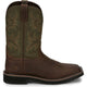 Justin Men's Driller 11" Square Toe Slip Resistant Work Boot - Brown - SE4687 7 / Medium / Copper - Overlook Boots