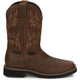 Justin Men's Driller 11" Steel Toe Waterproof Slip Resistant Work Boot - Brown - SE4690 7 / Medium / Brown - Overlook Boots