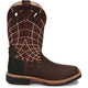 Justin Men's Derrickman 12" Composite Toe Waterproof Slip Resistant Work Boot - Brown Ostrich Print - SE4835 7 / Medium / Brown - Overlook Boots