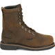 Justin Men's Pulley 8" Nano Composite Toe Waterproof Met Guard Lace Up Work Boot - Whiskey Brown - SE630 - Overlook Boots