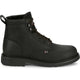 Justin Men's Dayworker 6" Waterproof Slip Resistant Lace Up Work Shoe - Onyx Black - SE637 - Overlook Boots