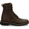 Justin Men's Pulley 8" Lace Up Slip Resistant Work Boot - Aged Brown - SE681 7 / Medium / Brown - Overlook Boots