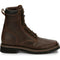 Justin Men's Pulley 8" Steel Toe Lace Up Slip Resistant Work Boot - Aged Bark Brown - SE682 6 / Medium / Brown - Overlook Boots