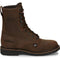 Justin Men's Drywall 8" Waterproof Lace Up Work Boot - Aged Brown - SE960 7 / Medium / Brown - Overlook Boots