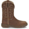 Justin Men's Rush 11" Steel Toe Waterproof Slip Resistant Work Boot - Saddle Tan - WK4331 7 / Medium / Tan - Overlook Boots