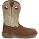 Justin Men's Rush 11" Composite Toe Waterproof Slip Resistant Work Boot - Rust Tan - WK4338 7 / Medium / Tan - Overlook Boots