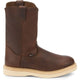 Justin Men's Axe 10" Soft Round Toe Wedge Work Boot - Light Brown - WK4908 6 / Medium / Brown - Overlook Boots