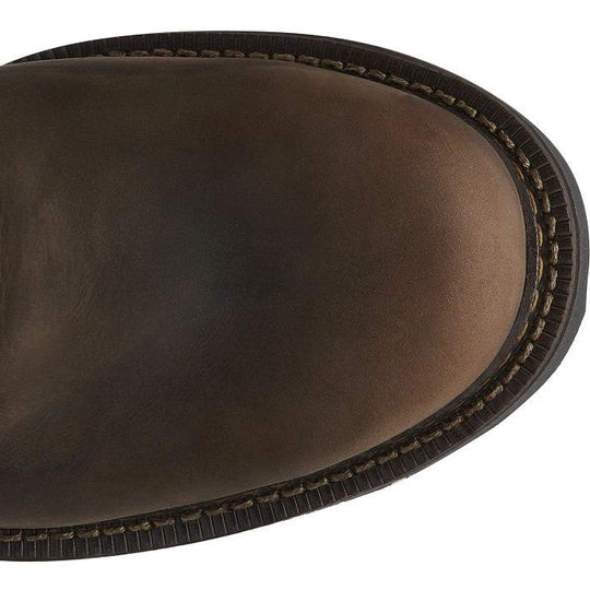 Justin Men's Balusters 11" Steel Toe Slip Resistant Work Boot - Bay Gaucho Brown - 4445 - Overlook Boots
