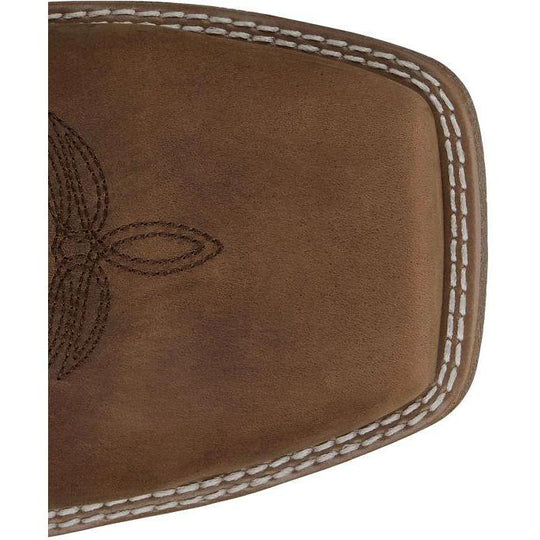 Justin Men's Nitread 11" Waterproof Slip Resistant Pull On Work Boot - Taupe Brown - CR3211 - Overlook Boots