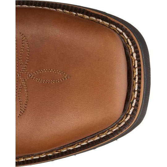 Justin Men's Lafayette 11" Soft Toe Waterproof Pull On Slip Resistant Work Boot - Cinnamon Brown - HL4226 - Overlook Boots