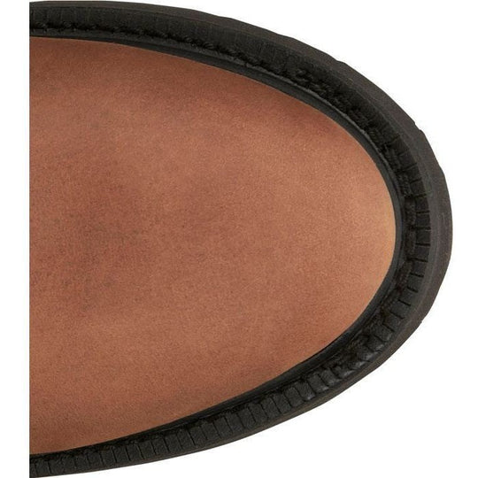 Justin Men's Round Up 10" Round Toe Slip Resistant Western Work Boot - Aged Bark Brown - OW4760 - Overlook Boots