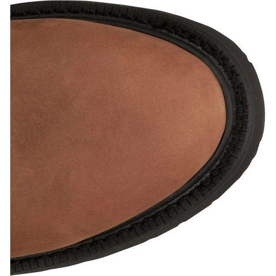 Justin Men's Livestock 8" Round Toe Lace Up Western Work Boot - Aged Brown - OW760 - Overlook Boots