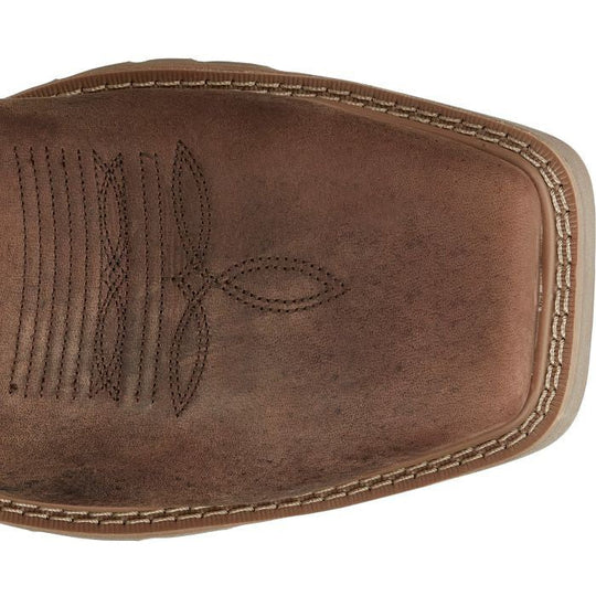 Justin Men's All Round 10" Waterproof Steel Toe Slip Resistant Western Work Boot - Walnut Brown - SE3115 - Overlook Boots