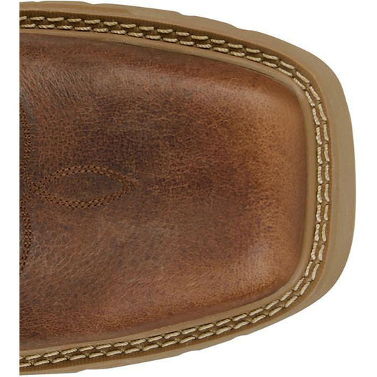 Justin Men's Daywork 11" Square Toe Waterproof Western Work Boot - Pecan - SE4242 - Overlook Boots
