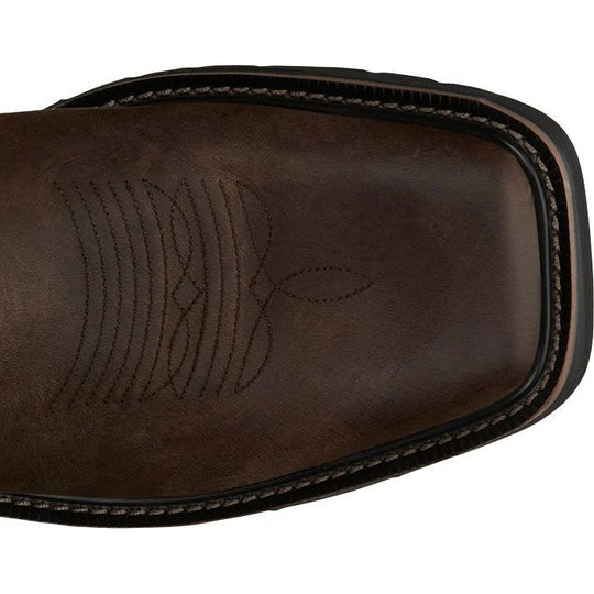 Justin Men's Driller 11" Square Toe Slip Resistant Work Boot - Brown - SE4687 - Overlook Boots