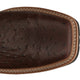 Justin Men's Derrickman 12" Composite Toe Waterproof Slip Resistant Work Boot - Brown Ostrich Print - SE4835 - Overlook Boots