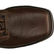 Justin Men's Pulley 8" Steel Toe Lace Up Slip Resistant Work Boot - Aged Bark Brown - SE682 - Overlook Boots